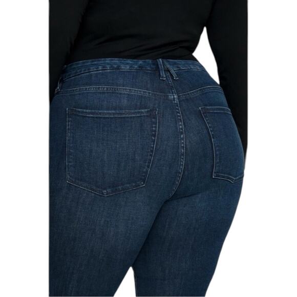 NWT Good American Good Legs Skinny Jeans w/ Raw Chewed Hem Size 16 - Picture 5 of 9